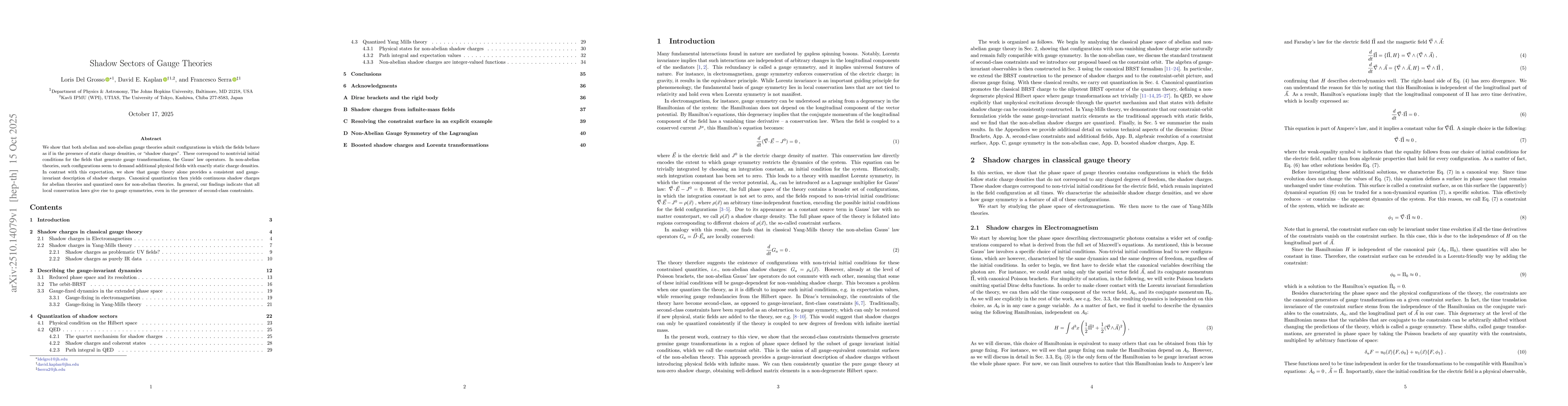 Thumbnail for Shadow sectors of gauge theories