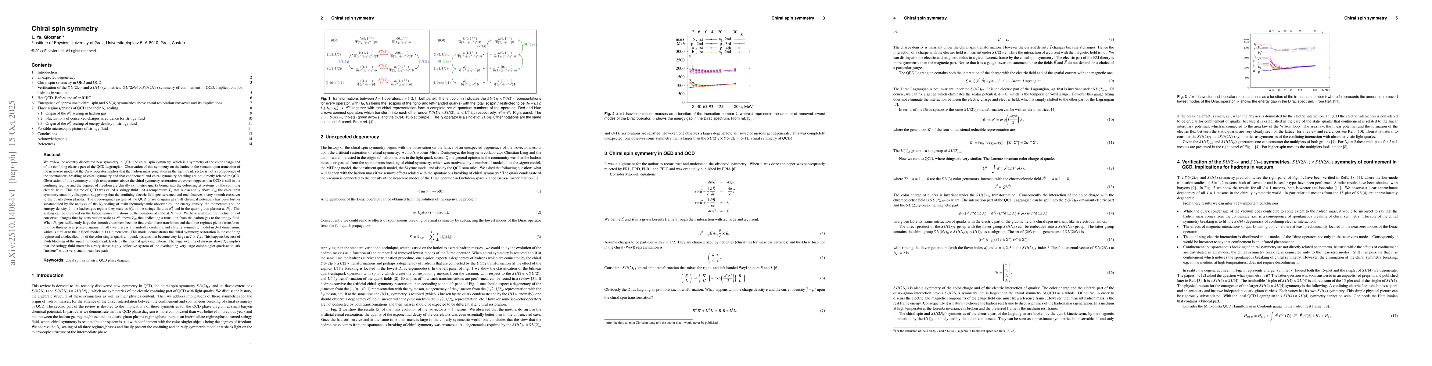 Thumbnail for Chiral spin symmetry