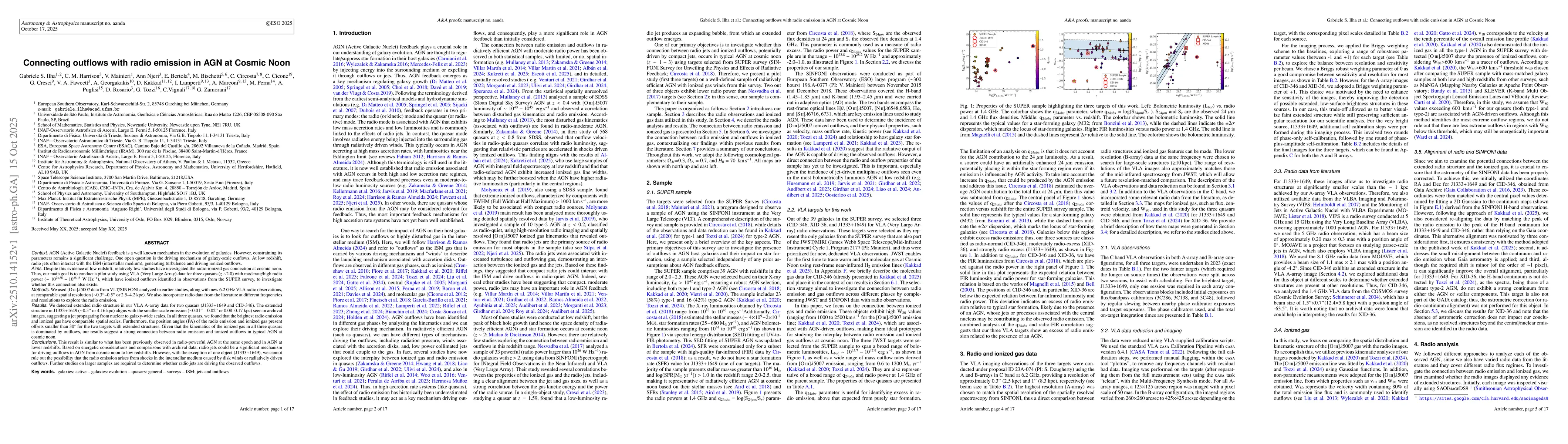 Thumbnail for Connecting outflows with radio emission in AGN at Cosmic Noon