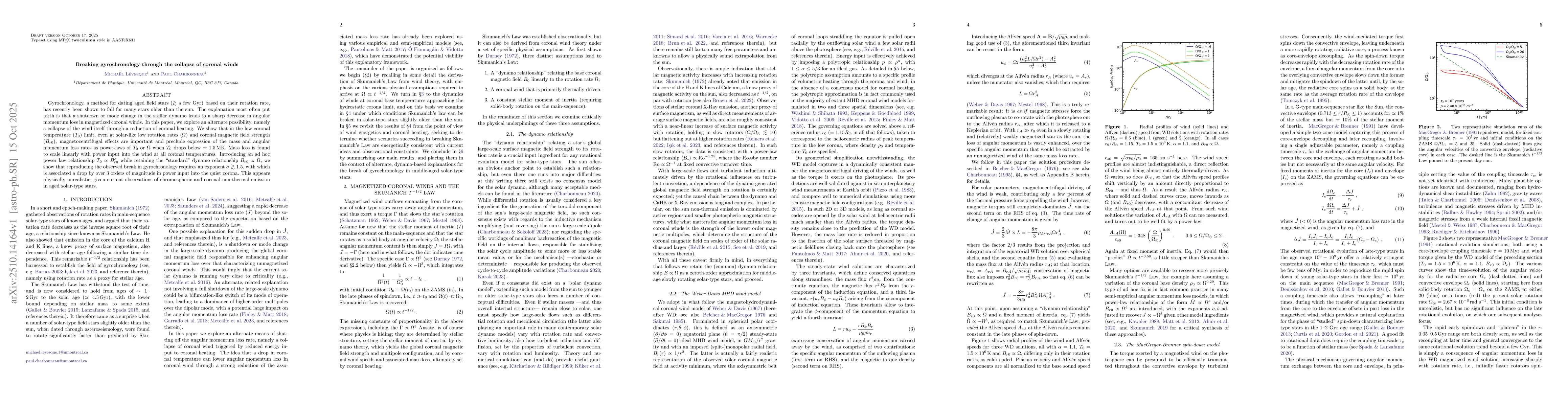 Thumbnail for Breaking gyrochronology through the collapse of coronal winds