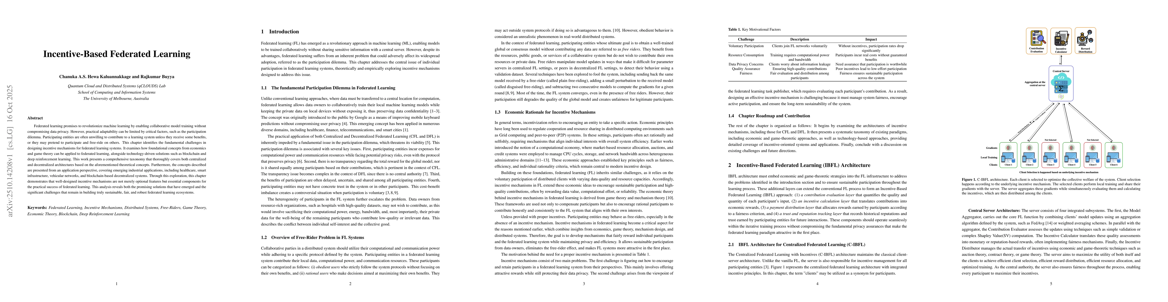 Thumbnail for Incentive-Based Federated Learning