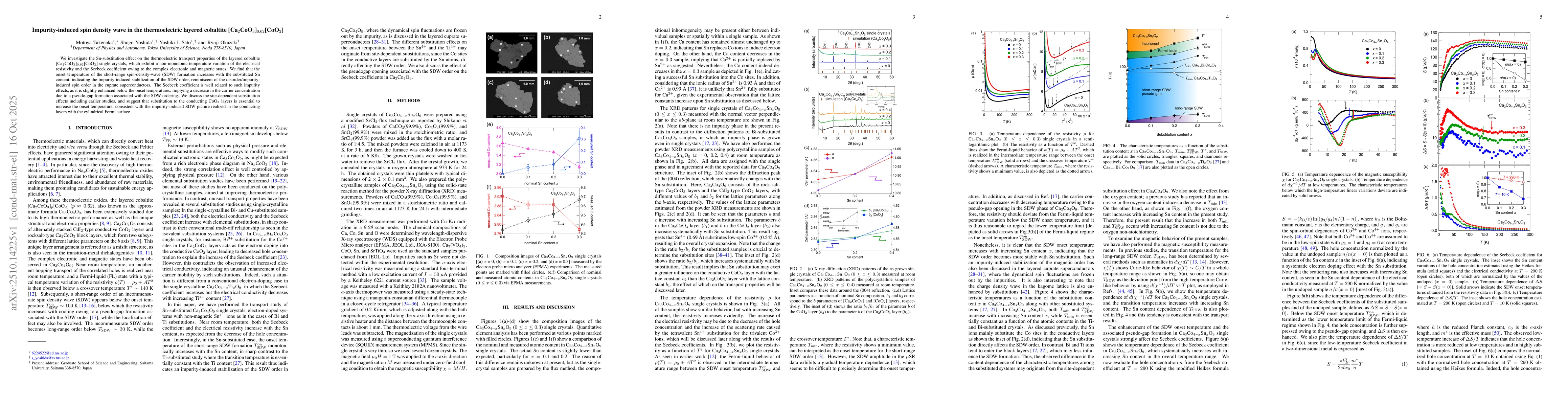 Thumbnail for Impurity-induced spin density wave in the thermoelectric layered
  cobaltite [Ca$_2$CoO$_3$]$_{0.62}$[CoO$_2$]