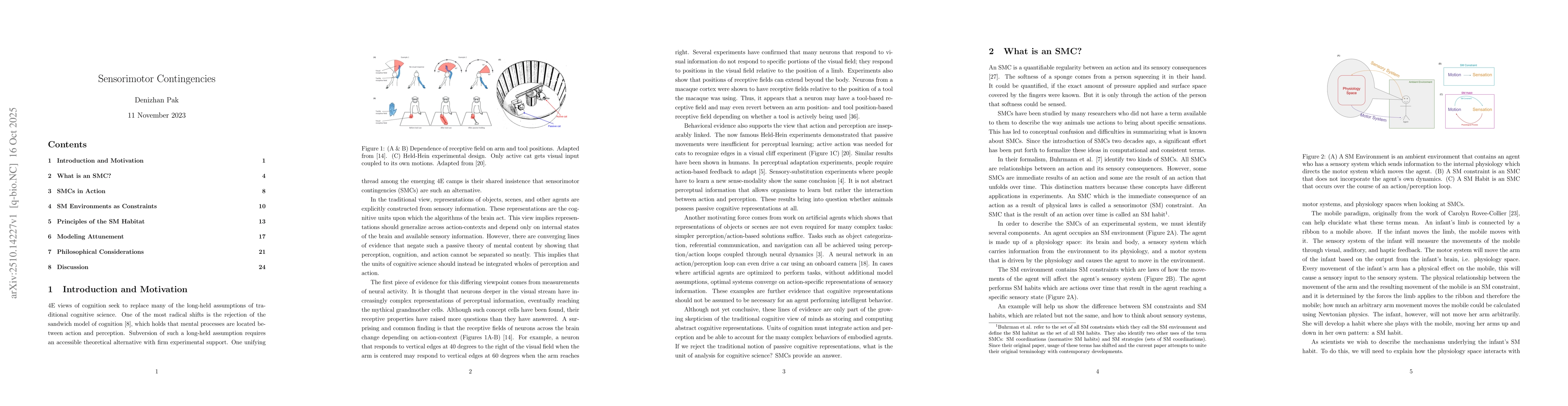 Thumbnail for Sensorimotor Contingencies and The Sensorimotor Approach to Cognition