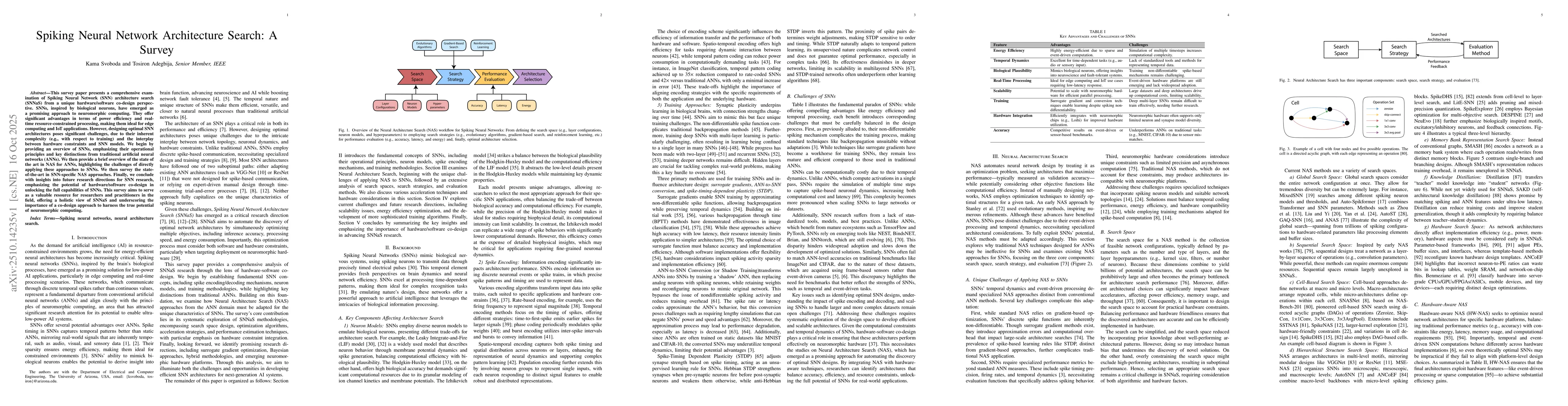 Thumbnail for Spiking Neural Network Architecture Search: A Survey