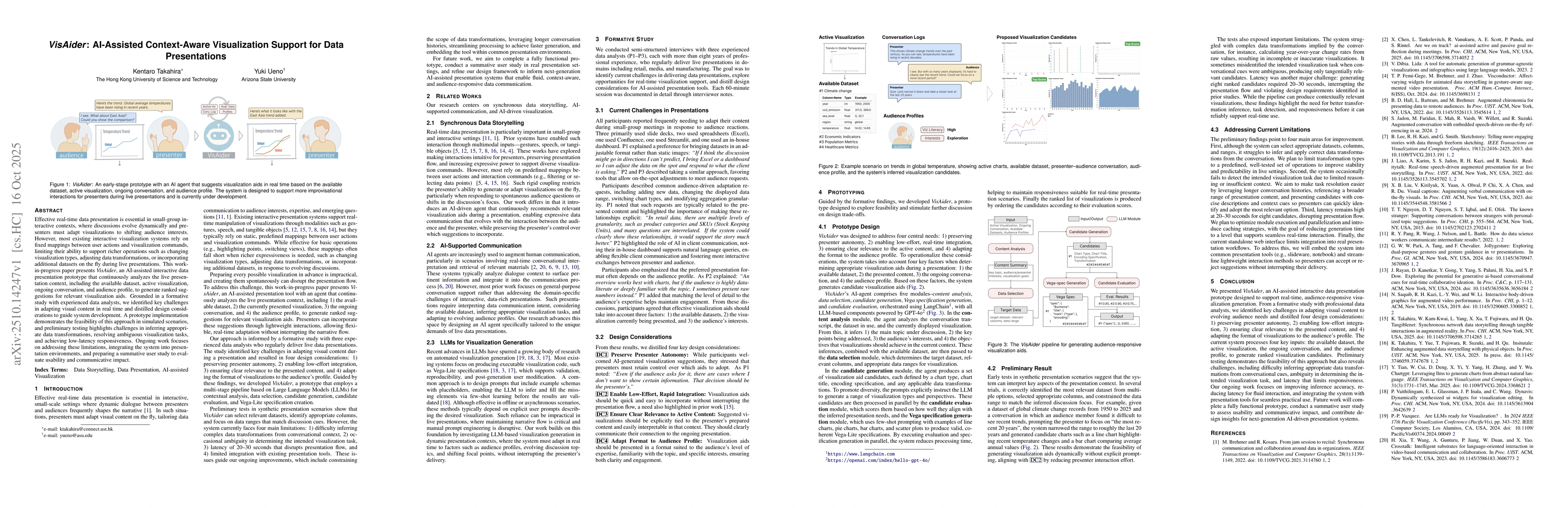Thumbnail for VisAider: AI-Assisted Context-Aware Visualization Support for Data
  Presentations