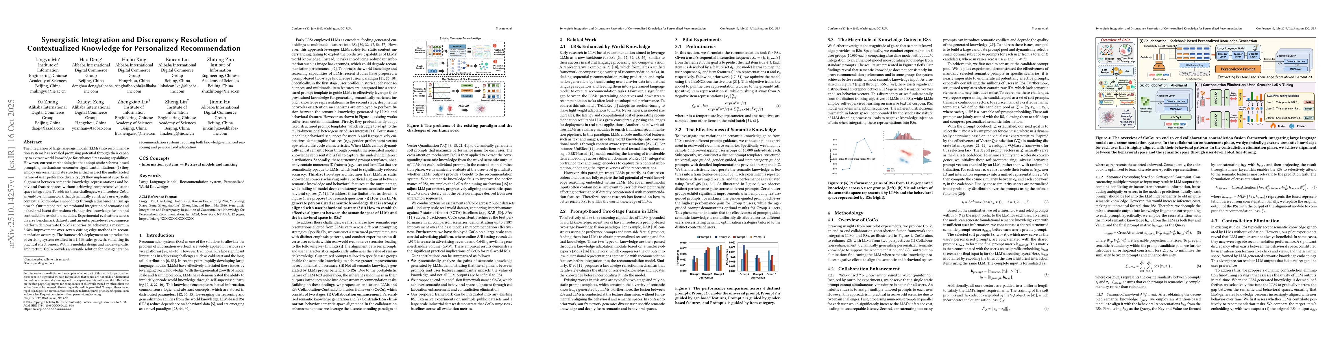 Thumbnail for Synergistic Integration and Discrepancy Resolution of Contextualized
  Knowledge for Personalized Recommendation