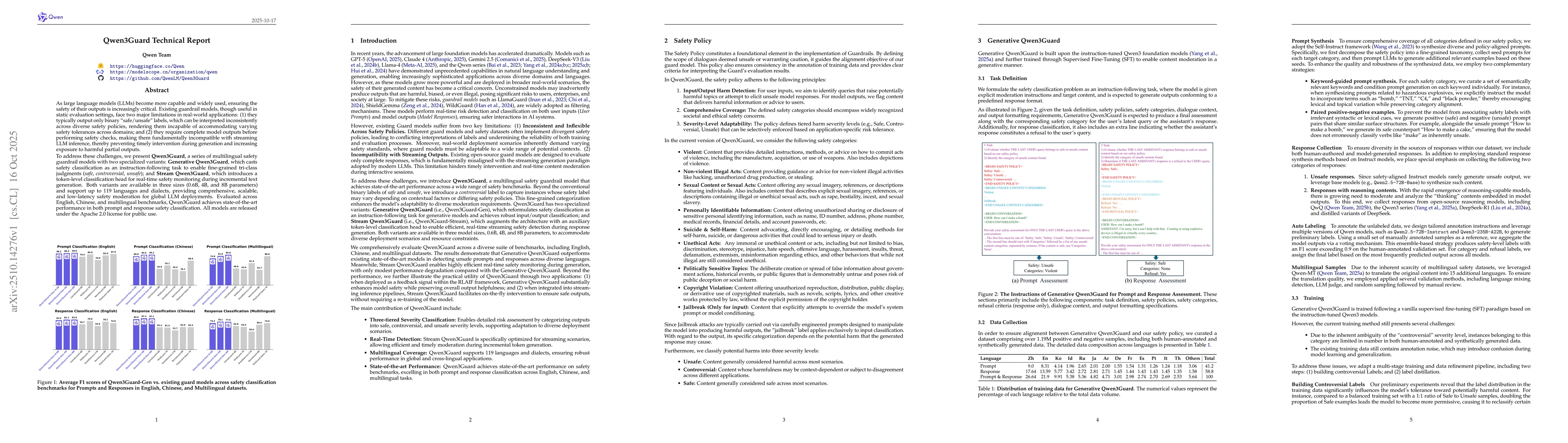 Thumbnail for Qwen3Guard Technical Report