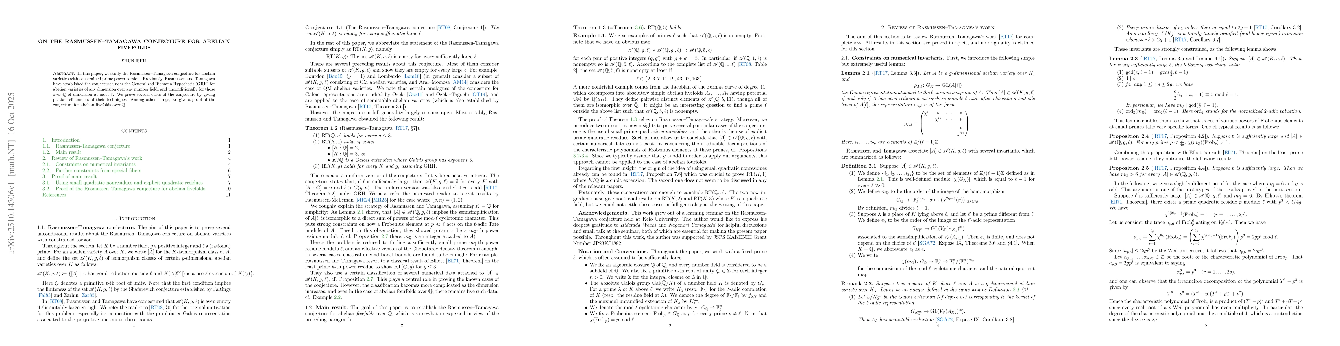 Thumbnail for On the Rasmussen-Tamagawa conjecture for abelian fivefolds