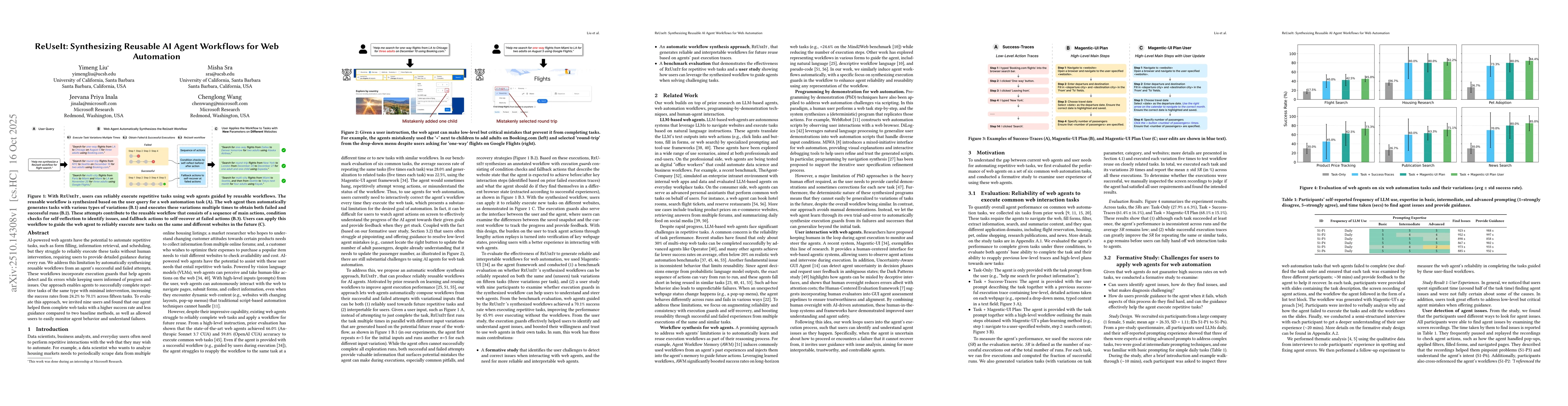 Thumbnail for ReUseIt: Synthesizing Reusable AI Agent Workflows for Web Automation