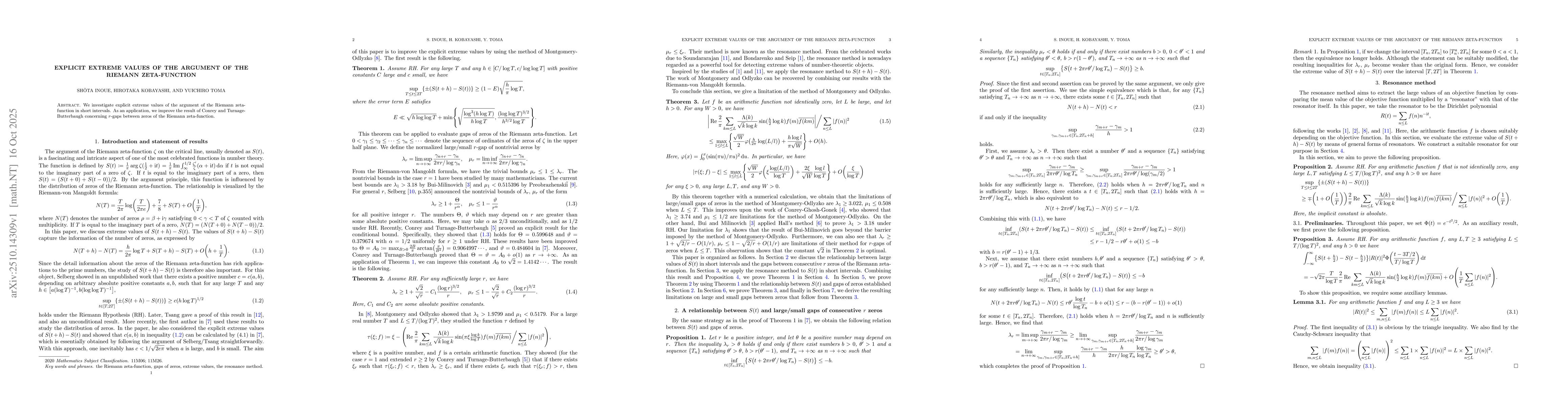 Thumbnail for Explicit extreme values of the argument of the Riemann zeta-function