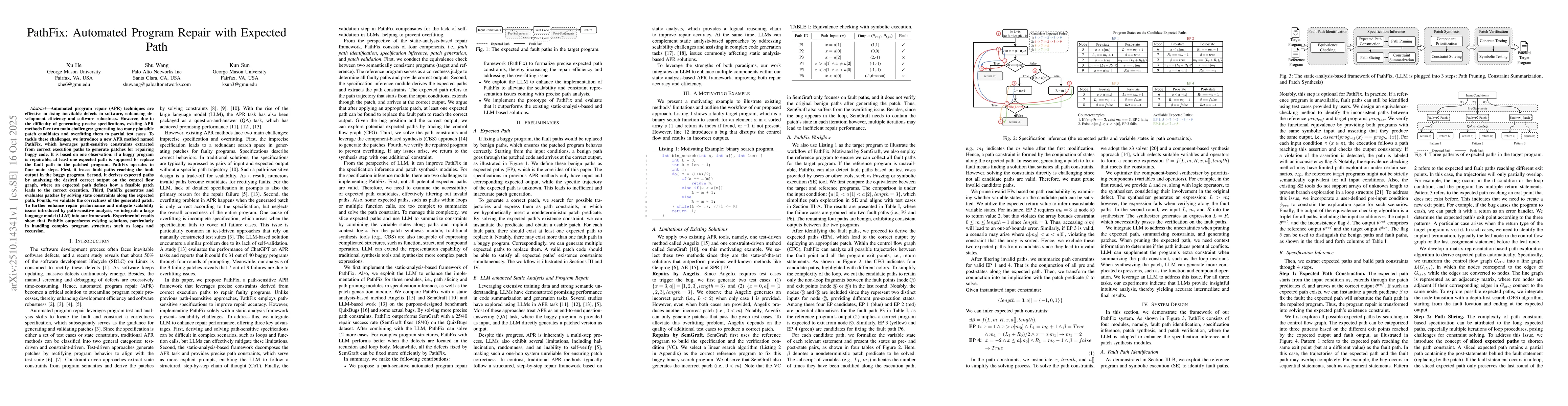 Thumbnail for PathFix: Automated Program Repair with Expected Path
