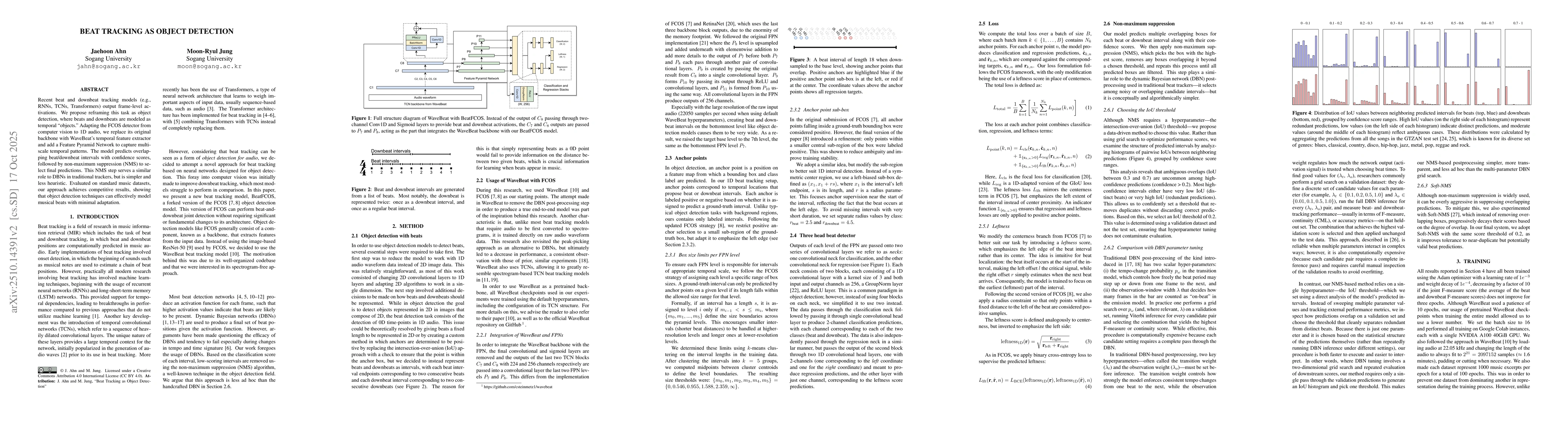 Thumbnail for Beat Detection as Object Detection