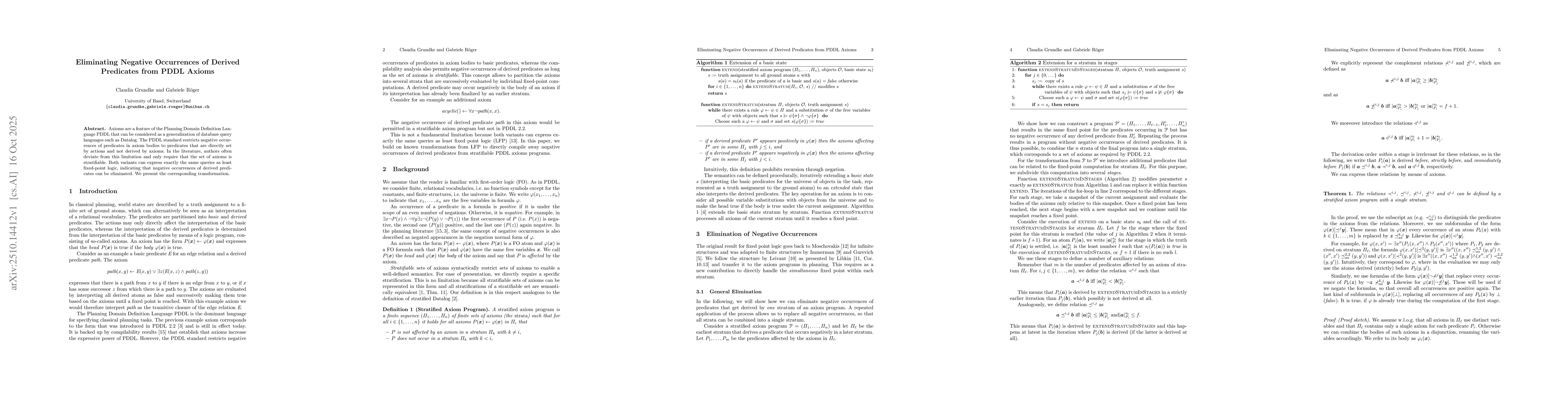 Thumbnail for Eliminating Negative Occurrences of Derived Predicates from PDDL Axioms