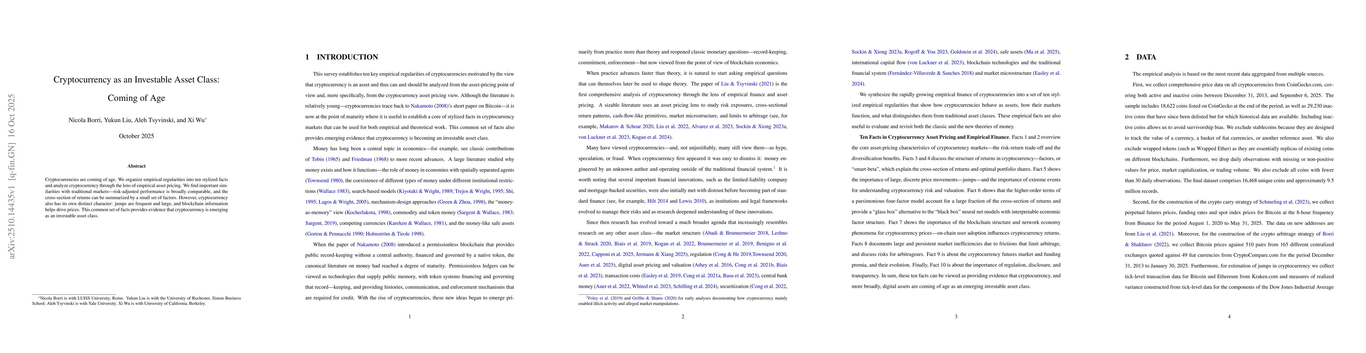 Thumbnail for Cryptocurrency as an Investable Asset Class: Coming of Age