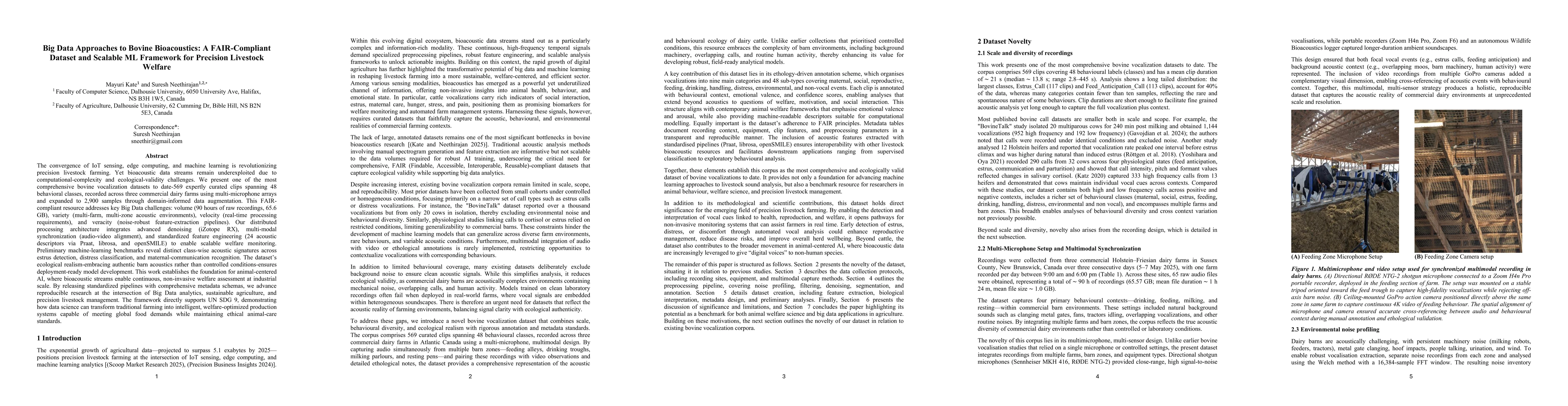 Thumbnail for Big Data Approaches to Bovine Bioacoustics: A FAIR-Compliant Dataset and
  Scalable ML Framework for Precision Livestock Welfare