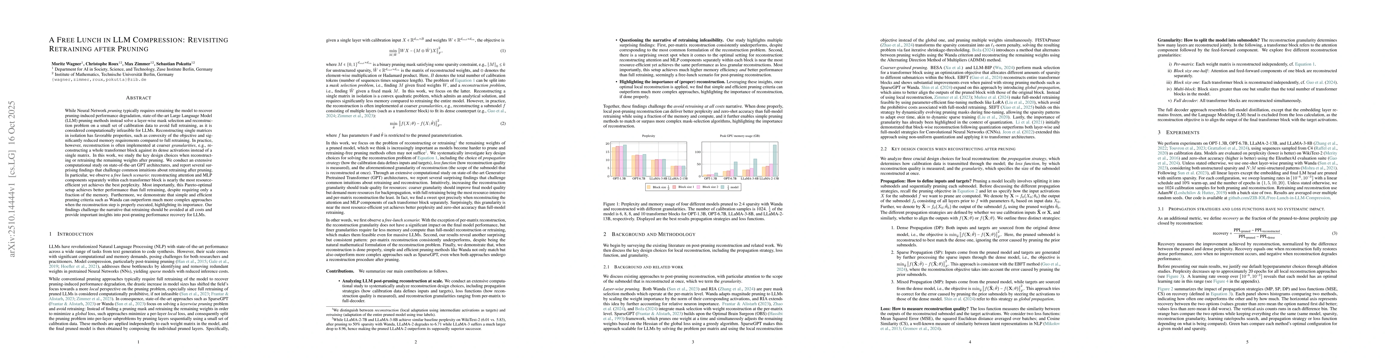 Thumbnail for A Free Lunch in LLM Compression: Revisiting Retraining after Pruning