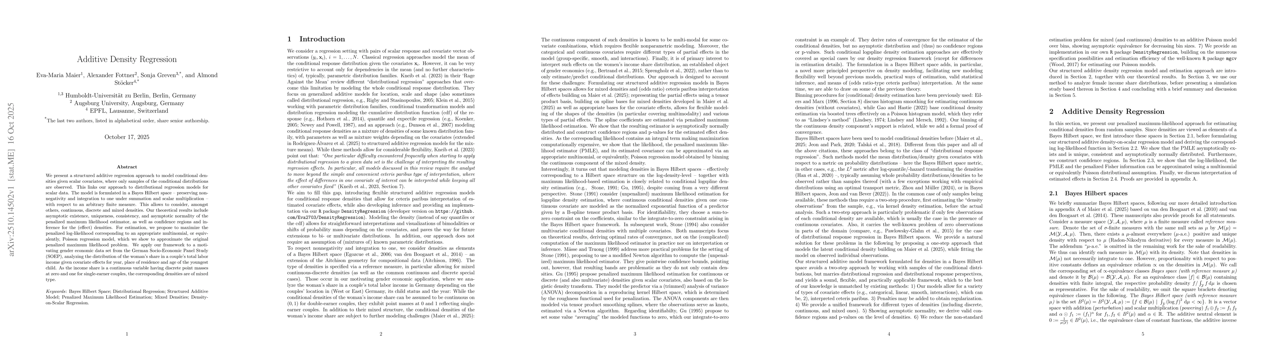 Thumbnail for Additive Density Regression