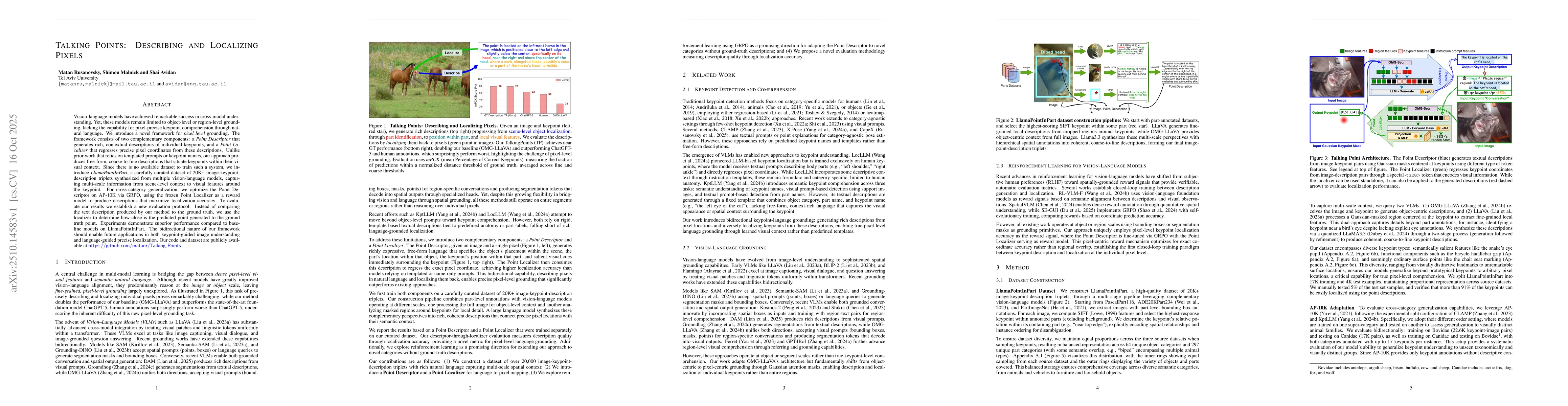 Thumbnail for Talking Points: Describing and Localizing Pixels