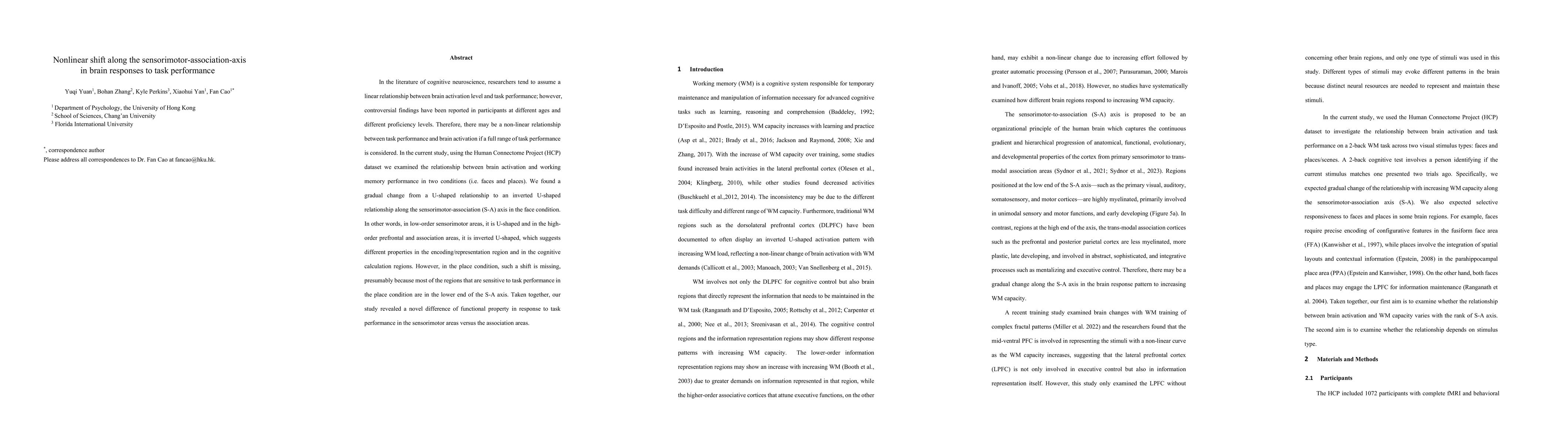 Thumbnail for Nonlinear shift along the sensorimotor-association-axis in brain
  responses to task performance