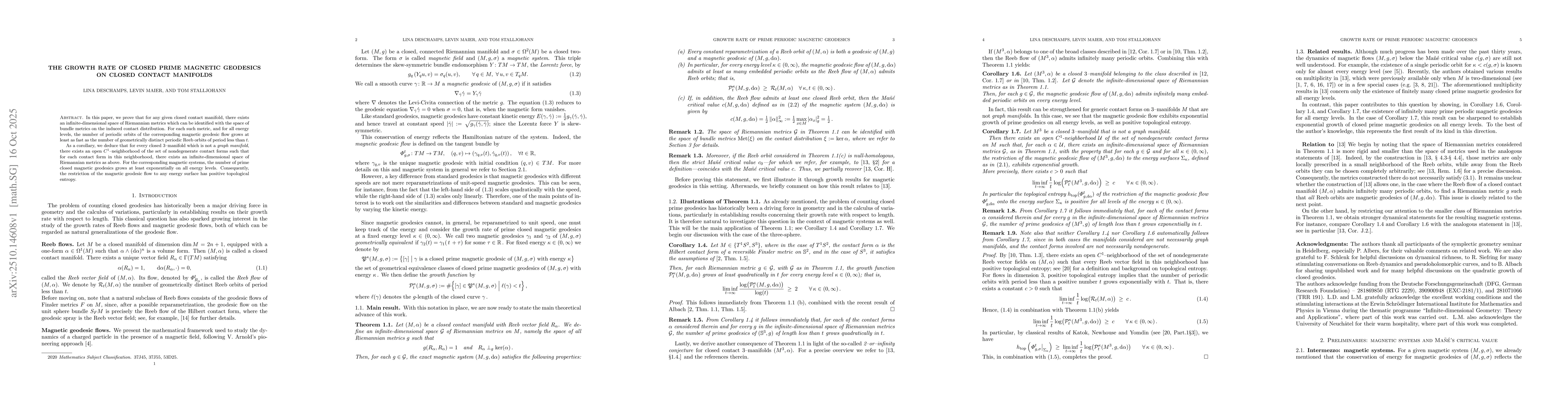 Thumbnail for The growth rate of closed prime magnetic geodesics on closed contact
  manifolds
