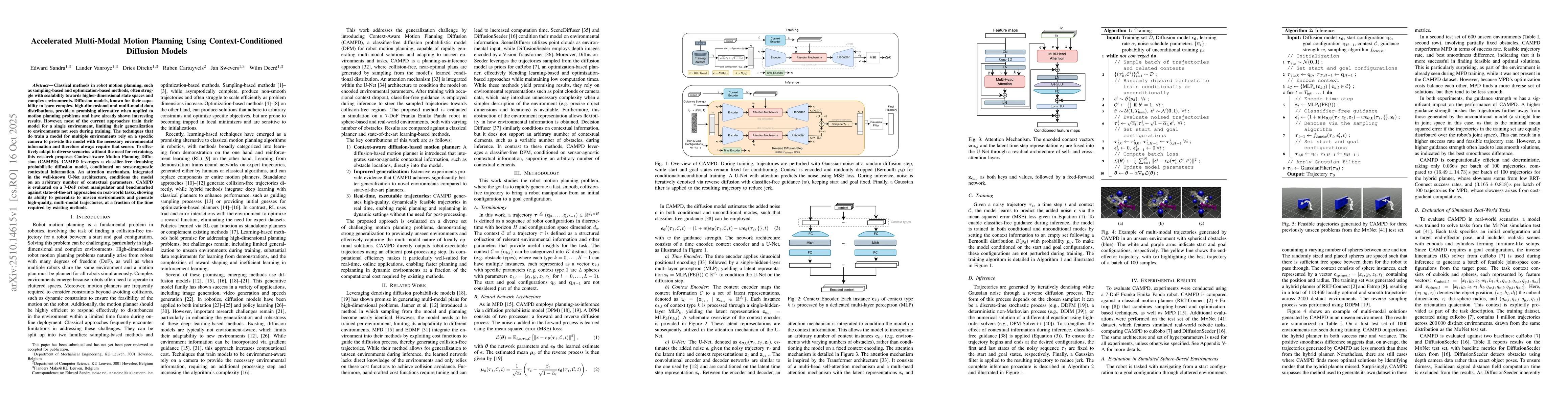 Thumbnail for Accelerated Multi-Modal Motion Planning Using Context-Conditioned
  Diffusion Models
