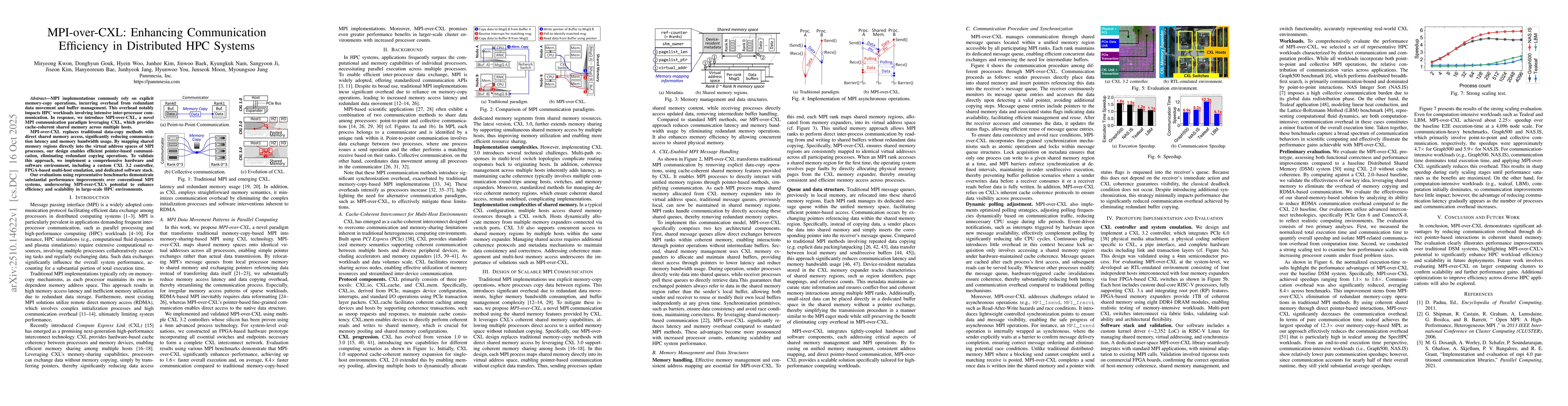 Thumbnail for MPI-over-CXL: Enhancing Communication Efficiency in Distributed HPC
  Systems