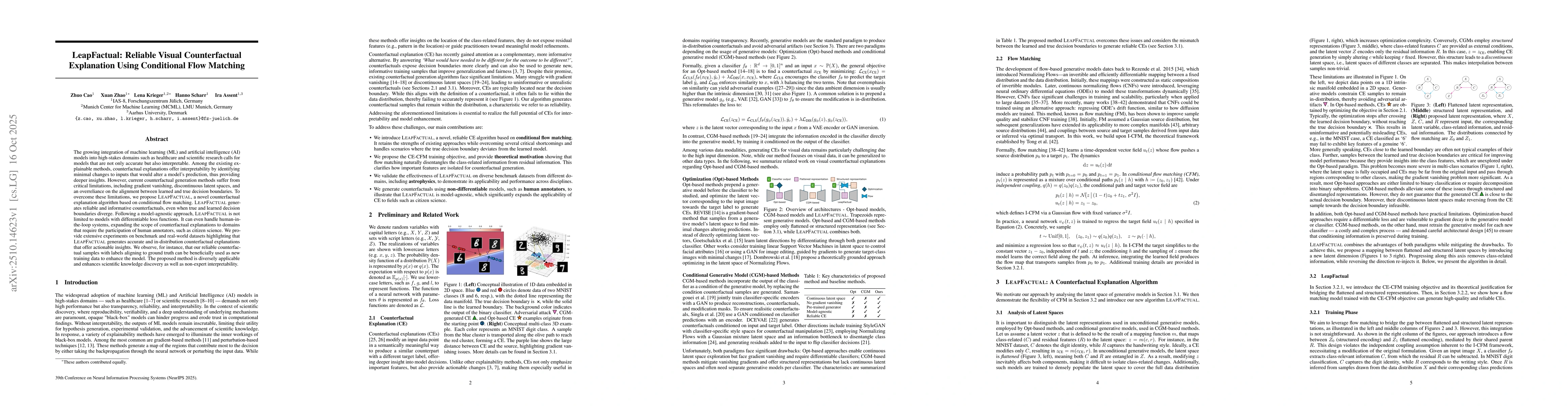 Thumbnail for LeapFactual: Reliable Visual Counterfactual Explanation Using
  Conditional Flow Matching