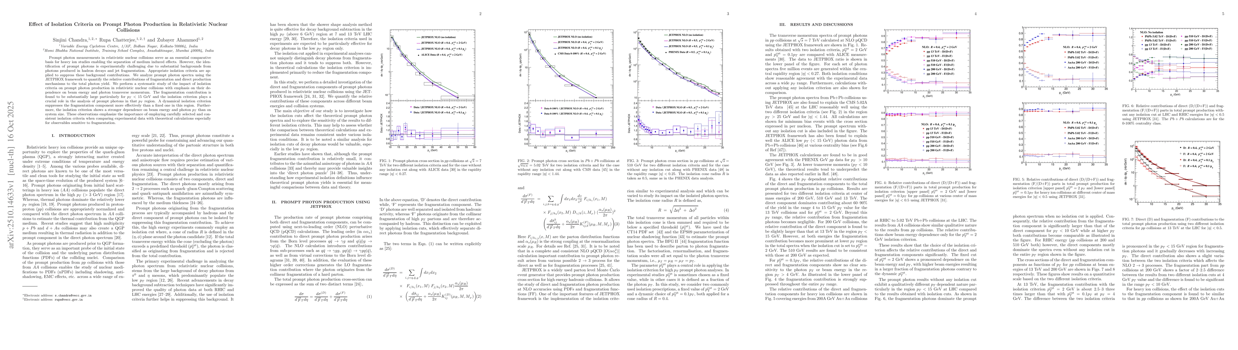 Thumbnail for Effect of Isolation Criteria on Prompt Photon Production in Relativistic
  Nuclear Collisions