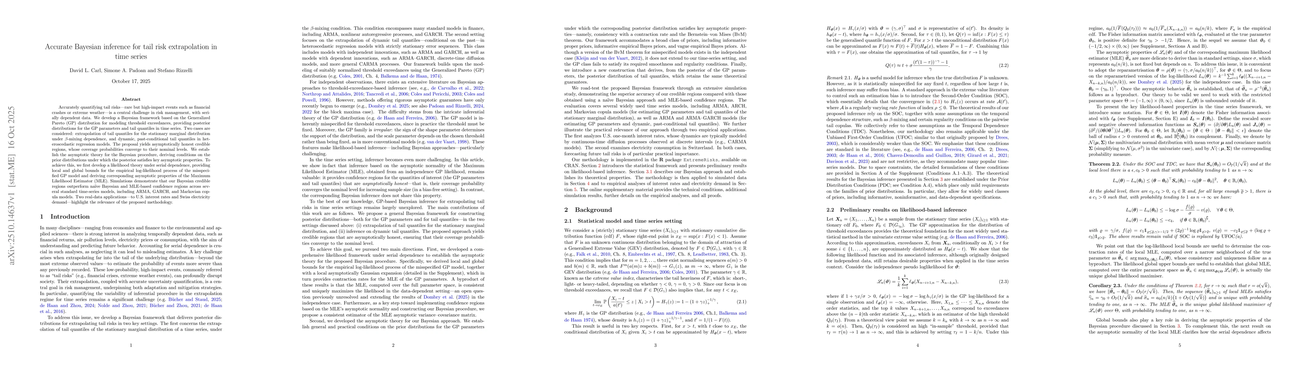 Thumbnail for Accurate Bayesian inference for tail risk extrapolation in time series