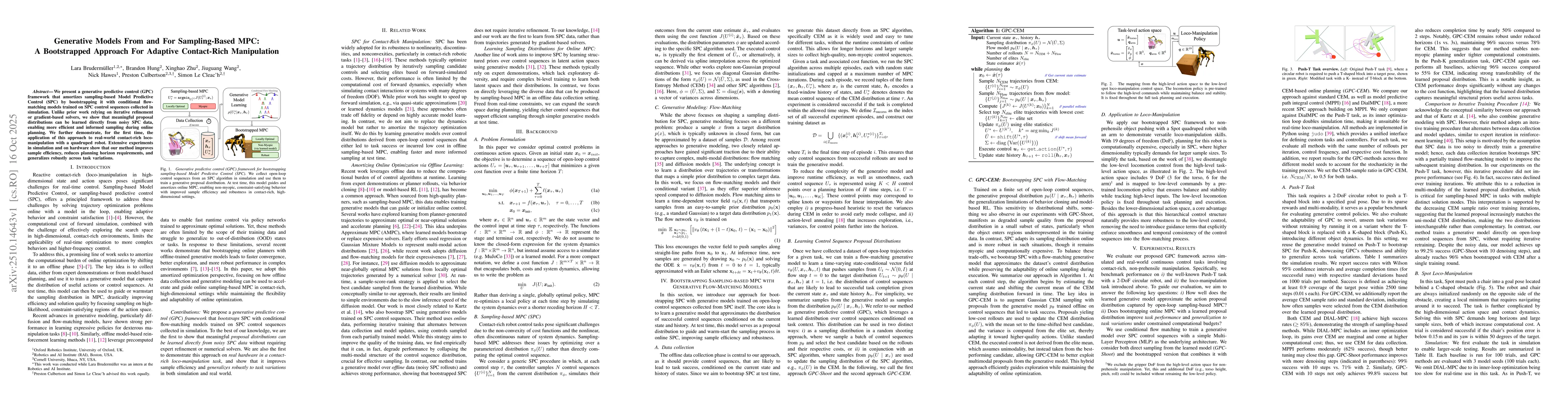 Thumbnail for Generative Models From and For Sampling-Based MPC: A Bootstrapped
  Approach For Adaptive Contact-Rich Manipulation