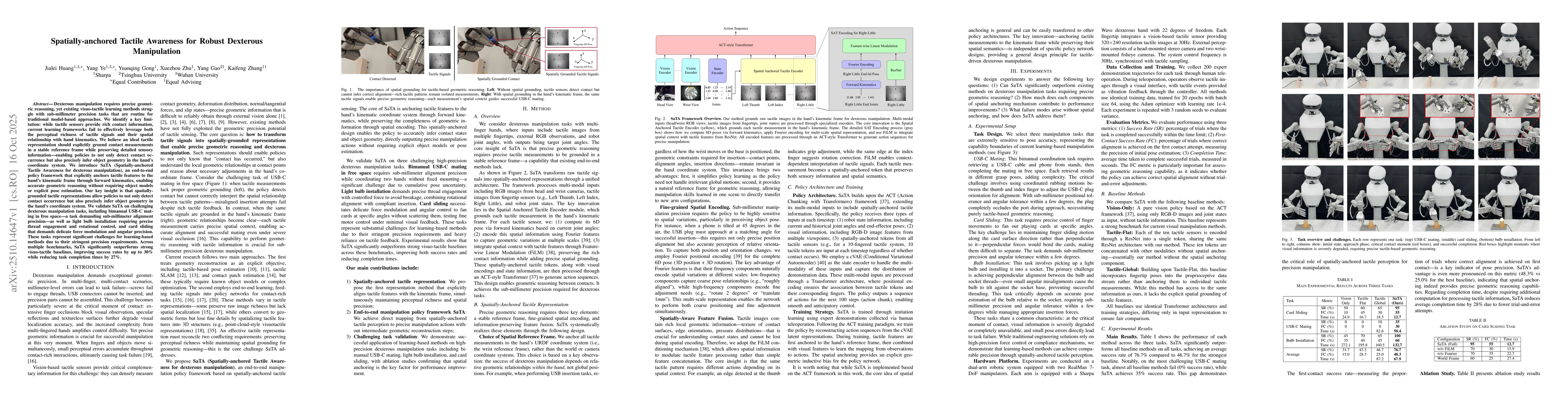 Thumbnail for Spatially anchored Tactile Awareness for Robust Dexterous Manipulation