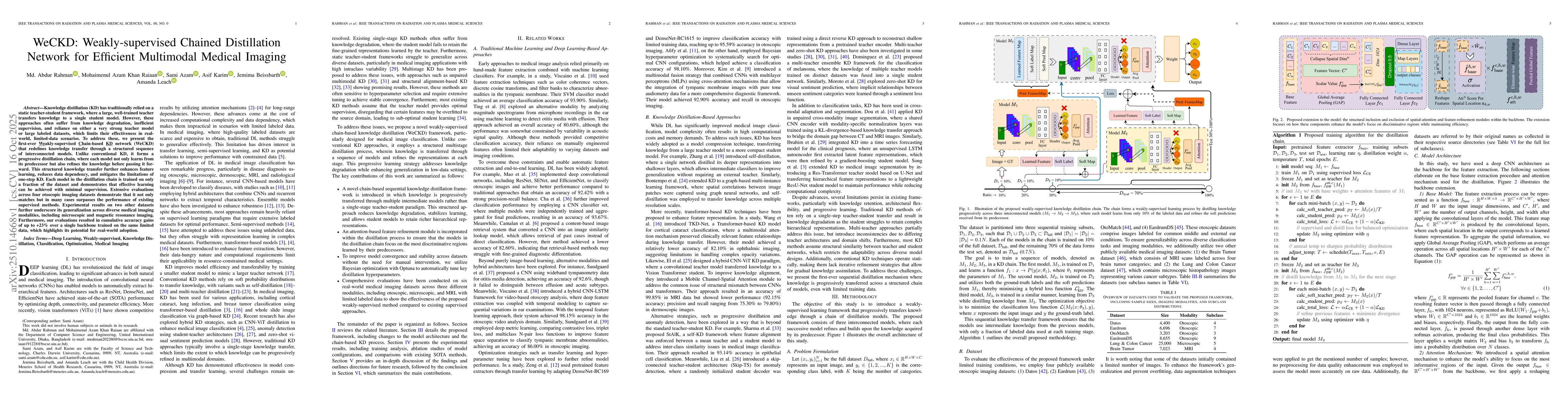 Thumbnail for WeCKD: Weakly-supervised Chained Distillation Network for Efficient
  Multimodal Medical Imaging