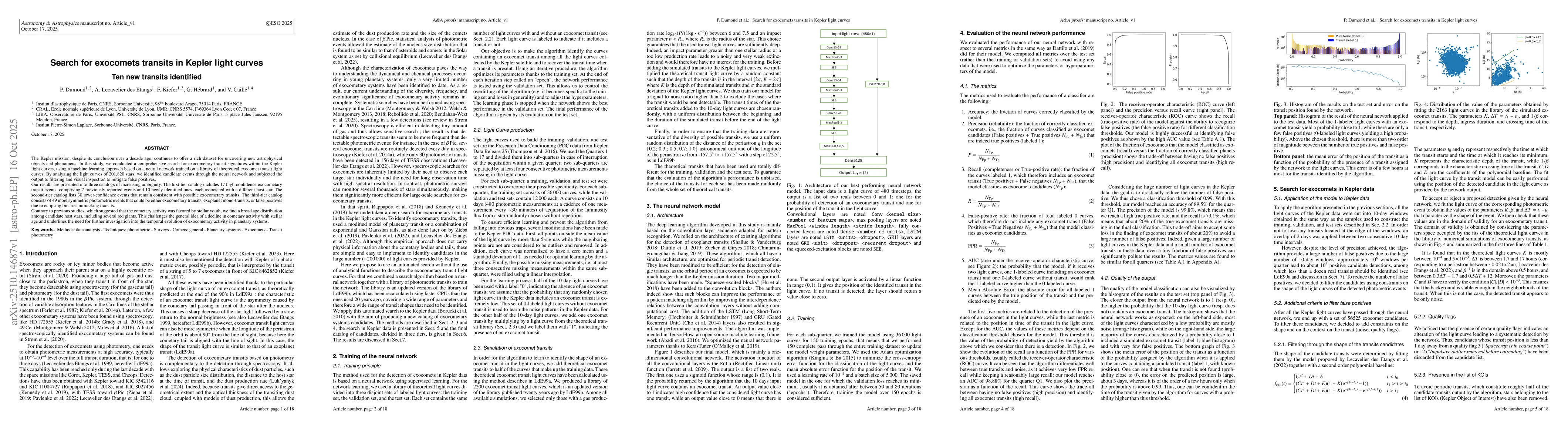 Thumbnail for Search for exocomets transits in Kepler light curves: Ten new transits
  identified
