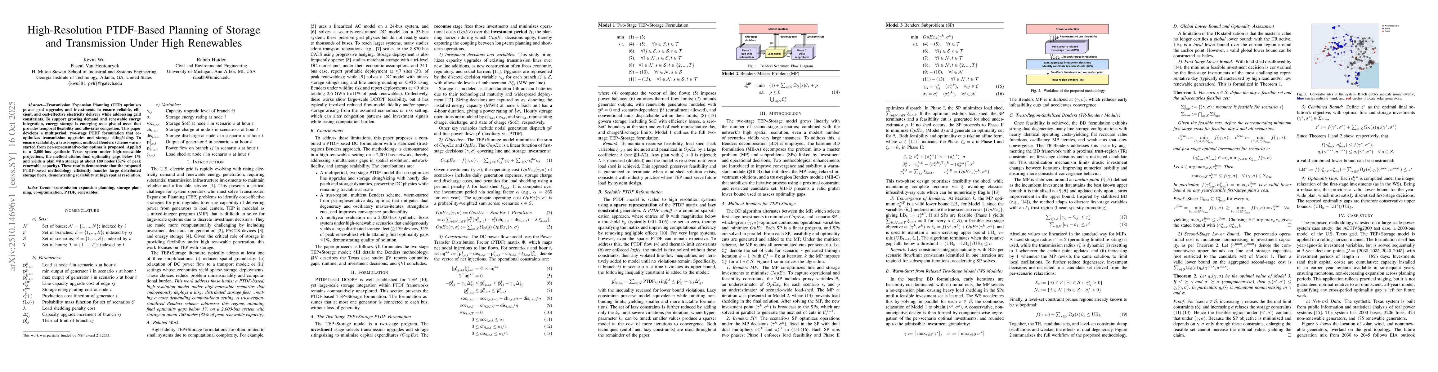 Thumbnail for High-Resolution PTDF-Based Planning of Storage and Transmission Under
  High Renewables
