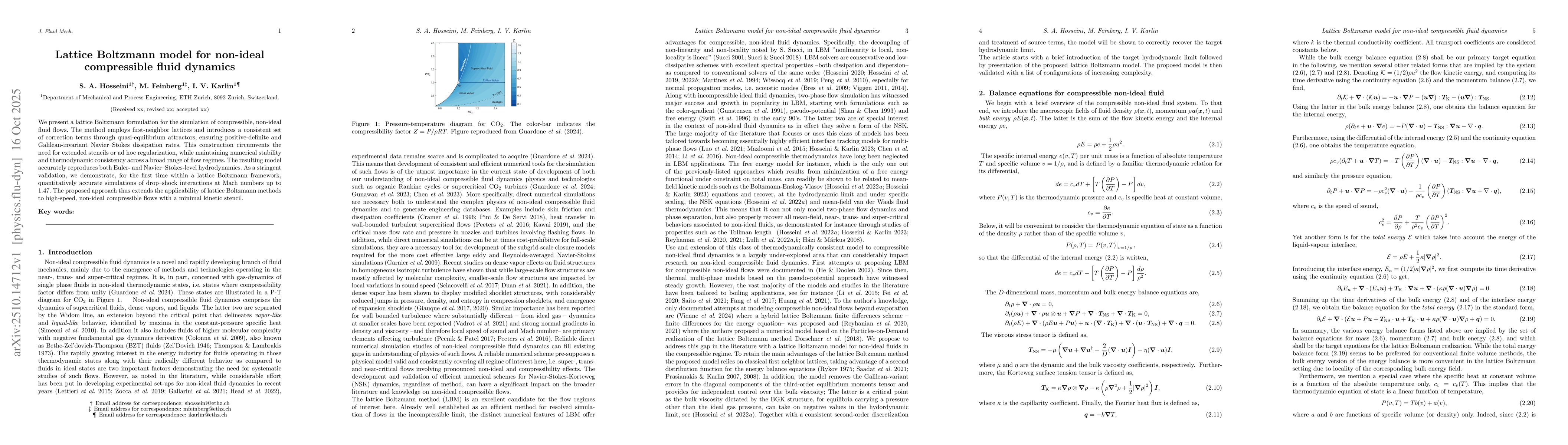 Thumbnail for Lattice Boltzmann model for non-ideal compressible fluid dynamics