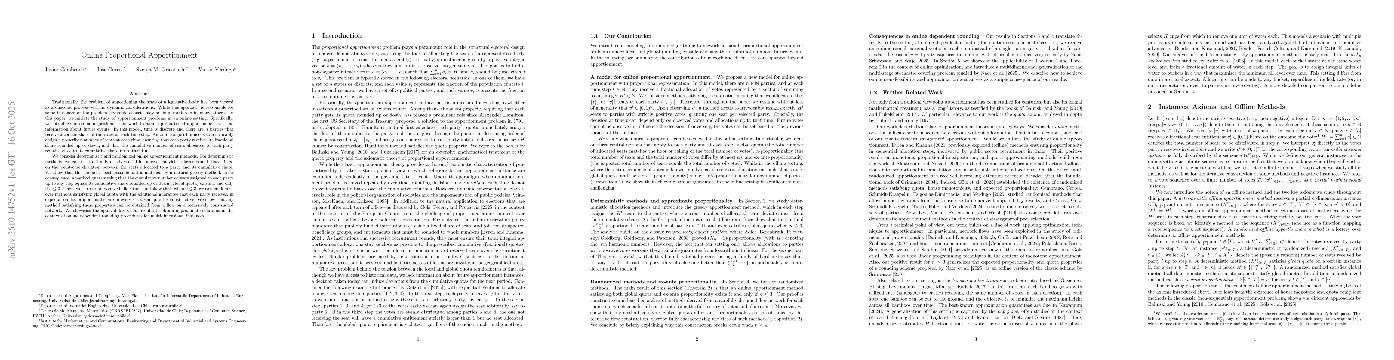 Thumbnail for Online Proportional Apportionment