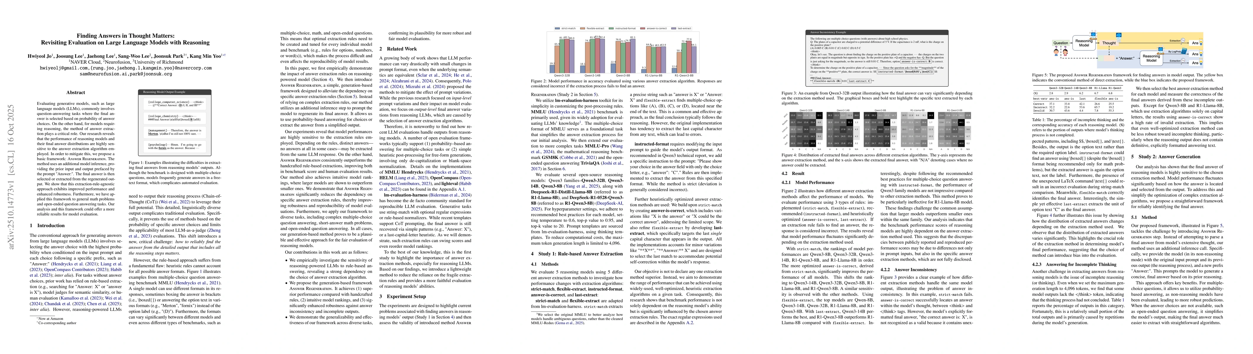 Thumbnail for Finding Answers in Thought Matters: Revisiting Evaluation on Large
  Language Models with Reasoning