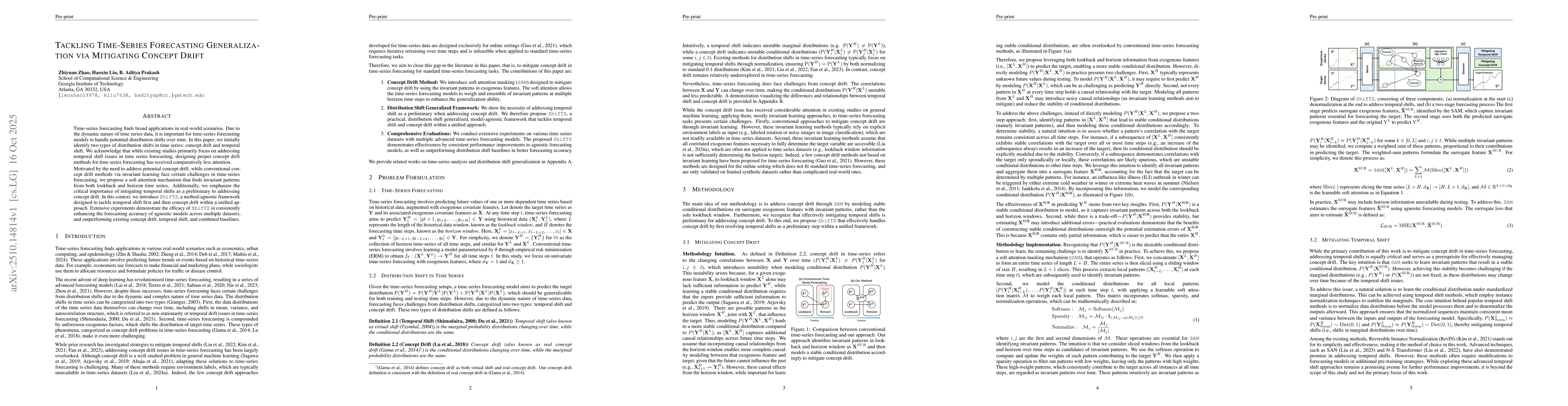 Thumbnail for Tackling Time-Series Forecasting Generalization via Mitigating Concept
  Drift
