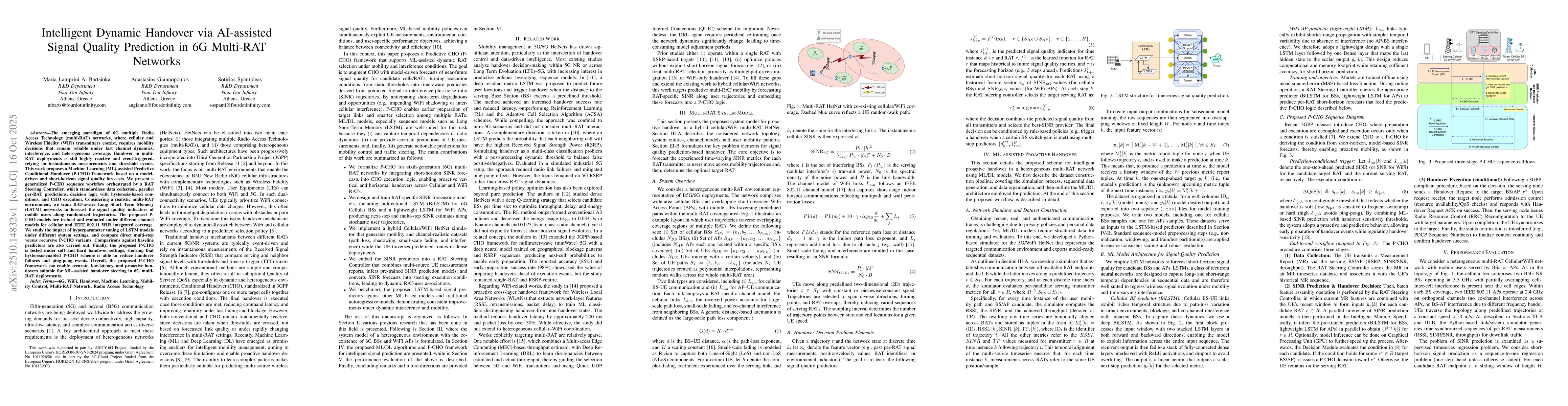 Thumbnail for Intelligent Dynamic Handover via AI-assisted Signal Quality Prediction
  in 6G Multi-RAT Networks