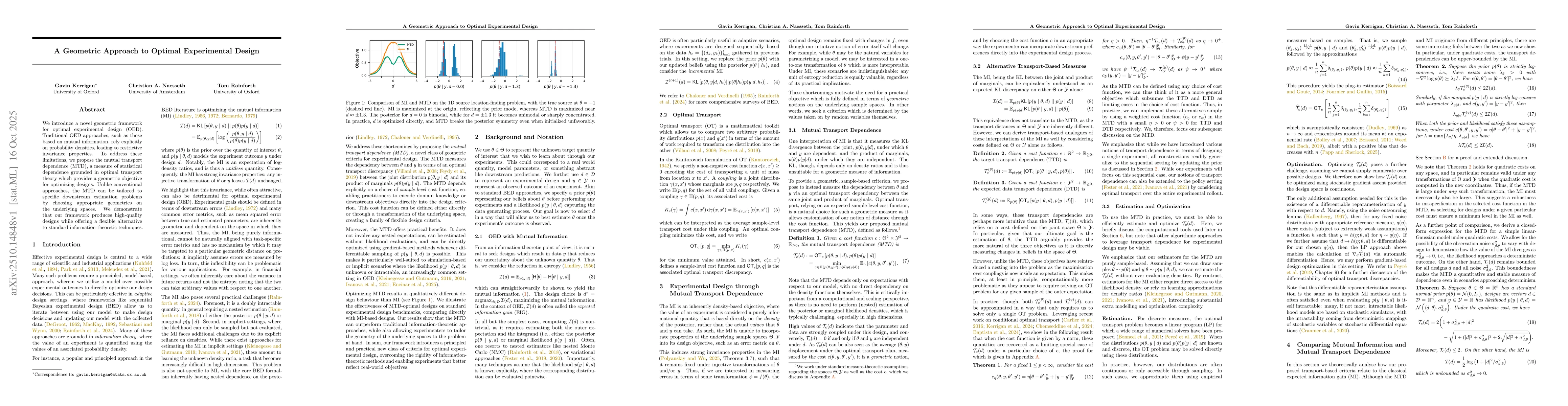 Thumbnail for A Geometric Approach to Optimal Experimental Design