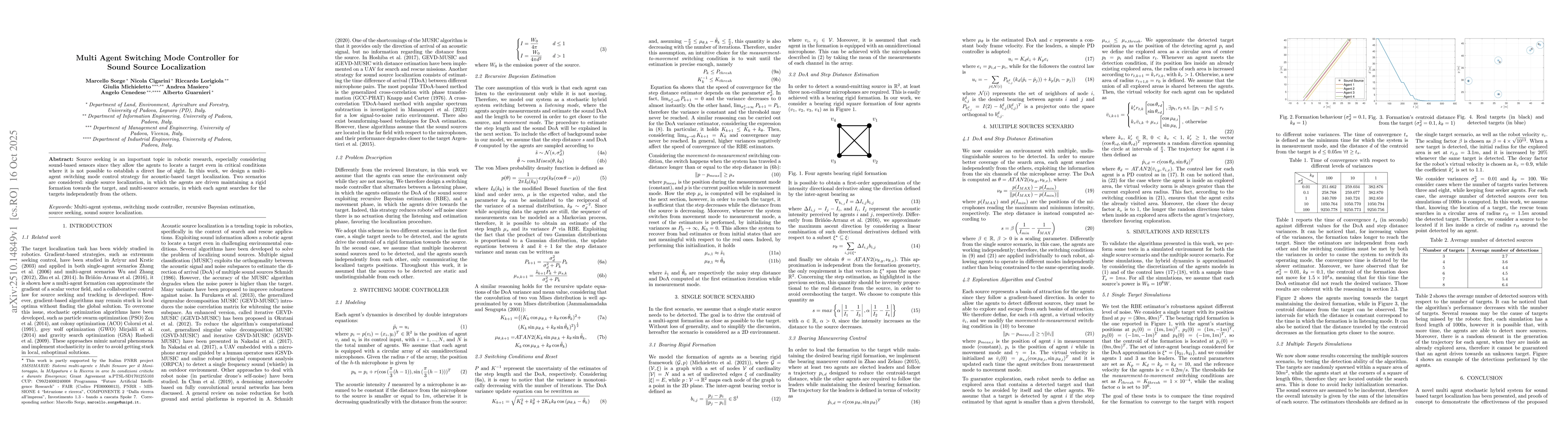 Thumbnail for Multi Agent Switching Mode Controller for Sound Source localization