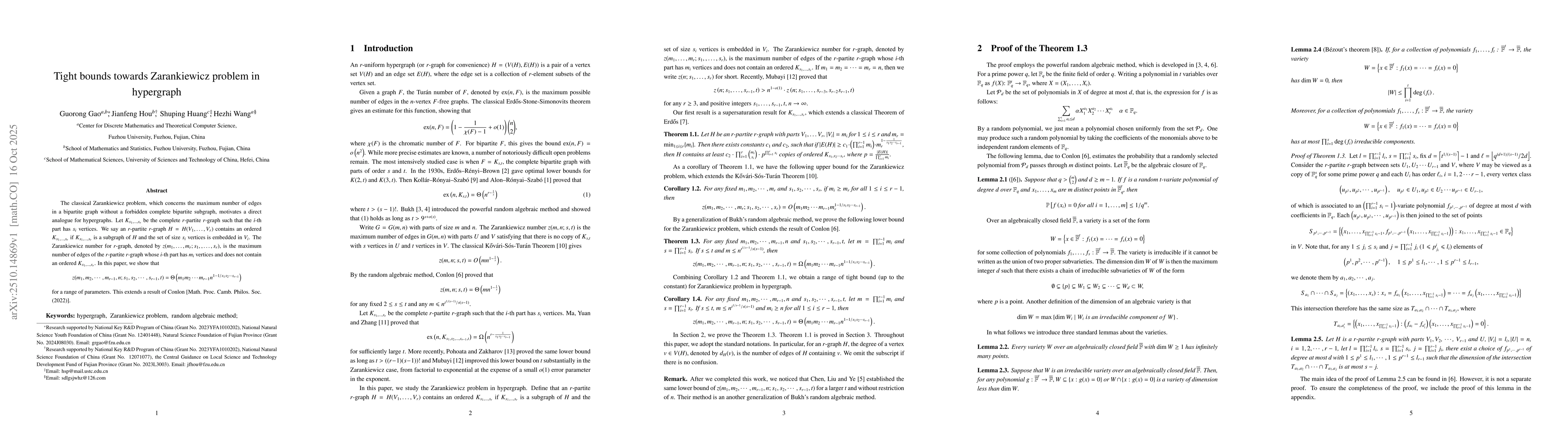 Thumbnail for Tight bounds towards Zarankiewicz problem in hypergraph