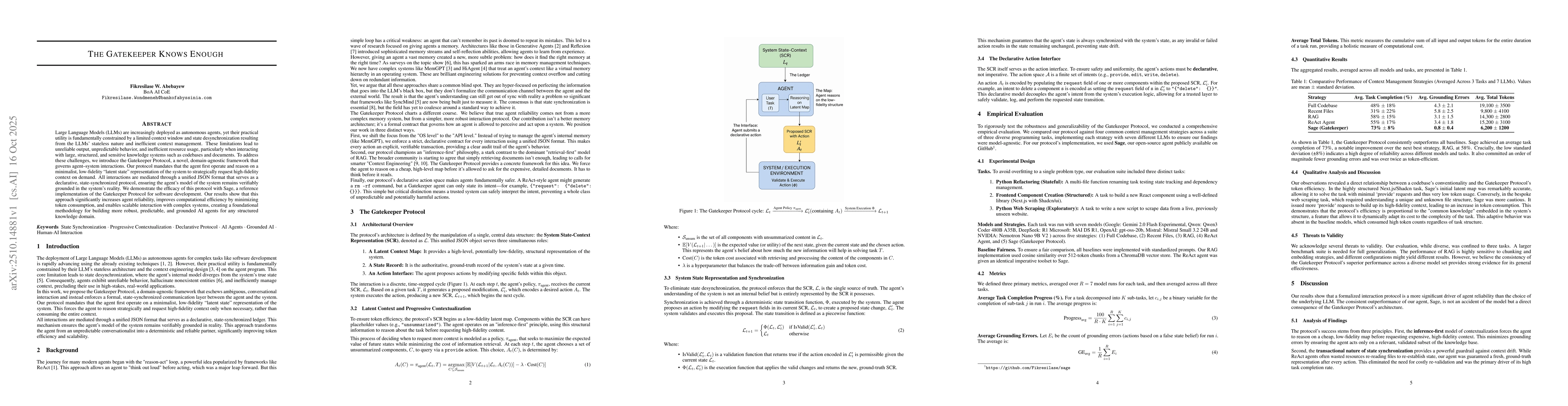 Thumbnail for The Gatekeeper Knows Enough