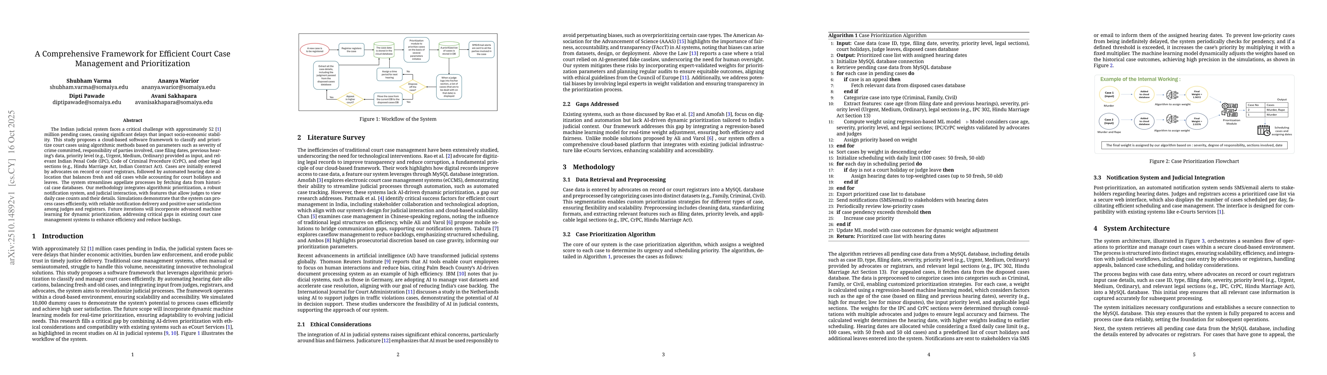 Thumbnail for A Comprehensive Framework for Efficient Court Case Management and
  Prioritization