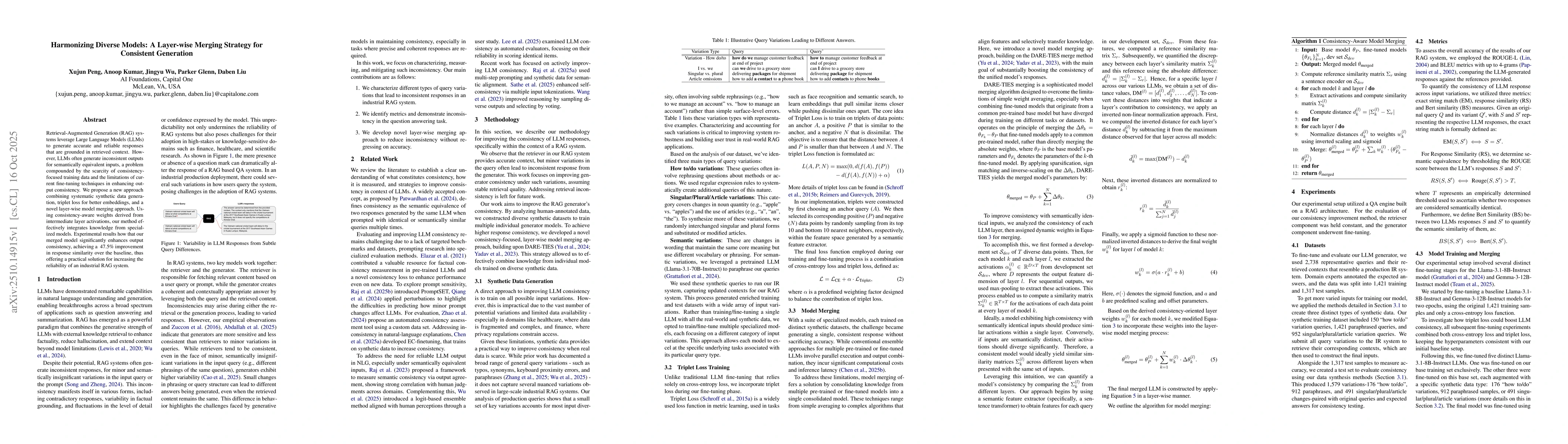 Thumbnail for Harmonizing Diverse Models: A Layer-wise Merging Strategy for Consistent
  Generation