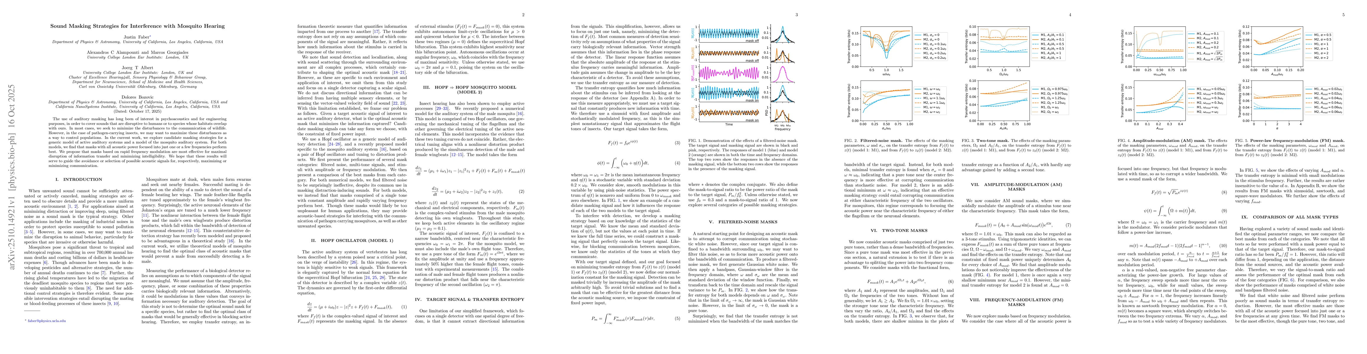 Thumbnail for Sound Masking Strategies for Interference with Mosquito Hearing