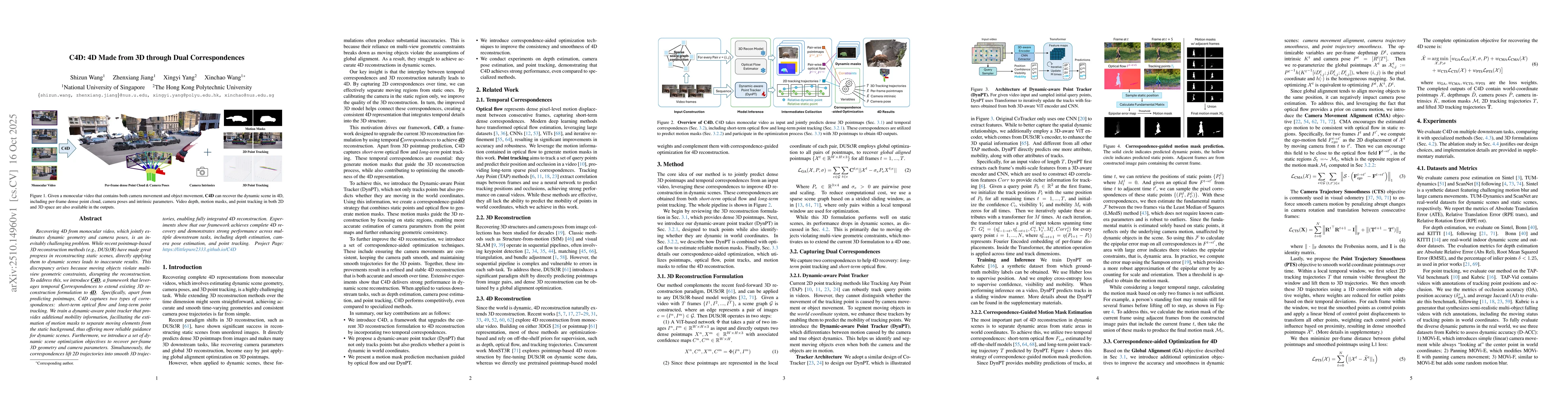 Thumbnail for C4D: 4D Made from 3D through Dual Correspondences