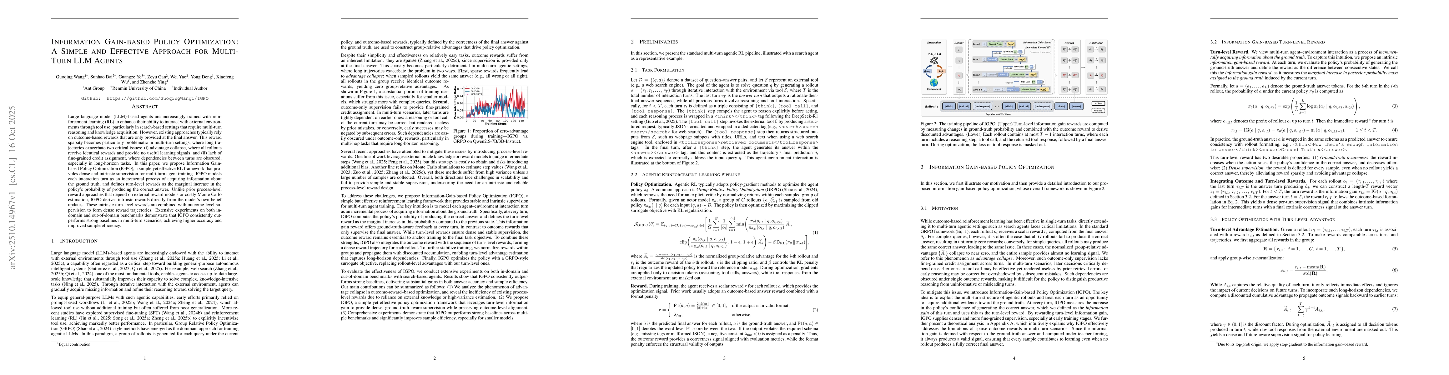 Thumbnail for Information Gain-based Policy Optimization: A Simple and Effective
  Approach for Multi-Turn LLM Agents
