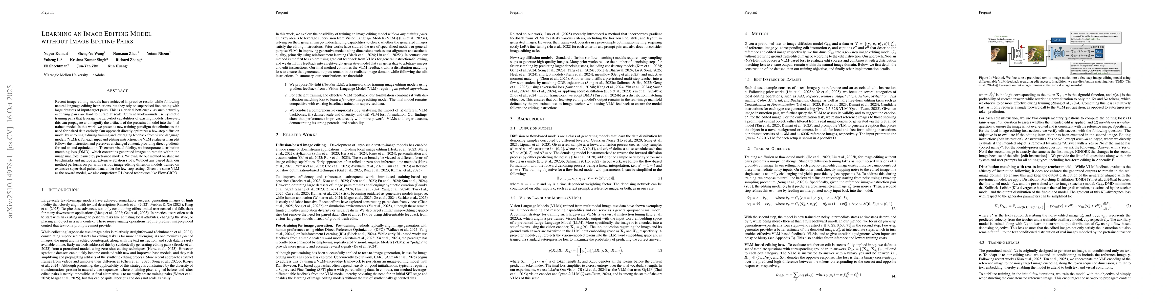 Thumbnail for Learning an Image Editing Model without Image Editing Pairs