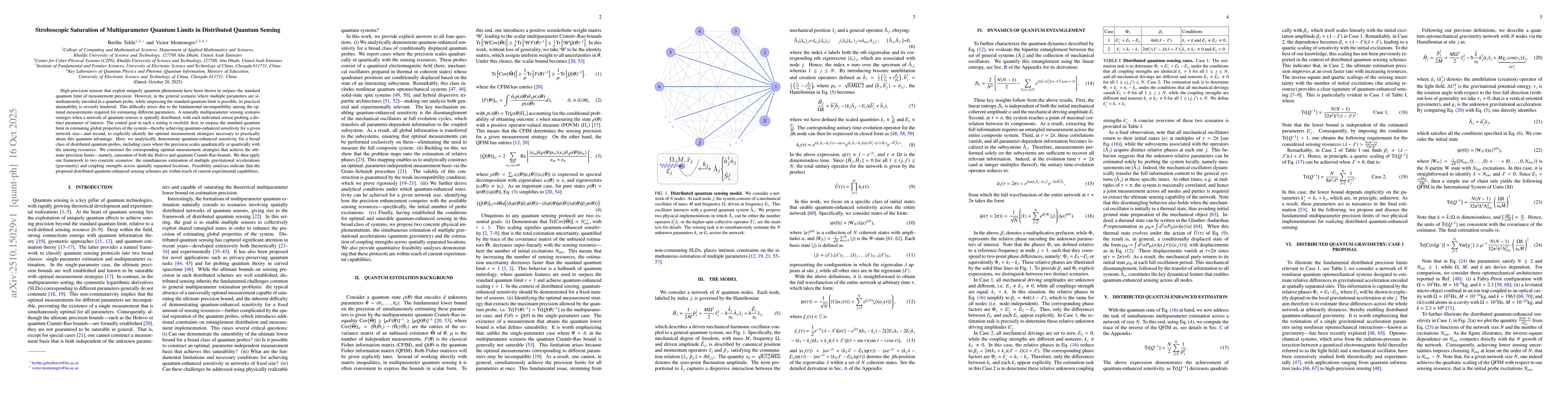 Thumbnail for Stroboscopic Saturation of Multiparameter Quantum Limits in Distributed
  Quantum Sensing
